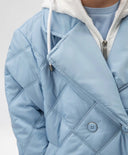 Детско капитонирано палто със сваляща се яка синьо Gulliver