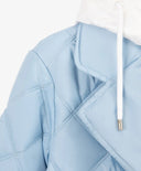 Детско капитонирано палто със сваляща се яка синьо Gulliver