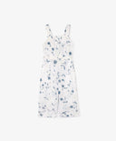 Гащеризон бял с флорален мотив от поплин Gulliver