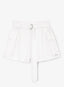 Шорти за момиче от текстил с карго джобове бели Gulliver