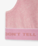 Детски топ от обработен рипсено трико розов Gulliver