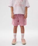 Шорти за момиче от хавлиен трикотаж розови Gulliver
