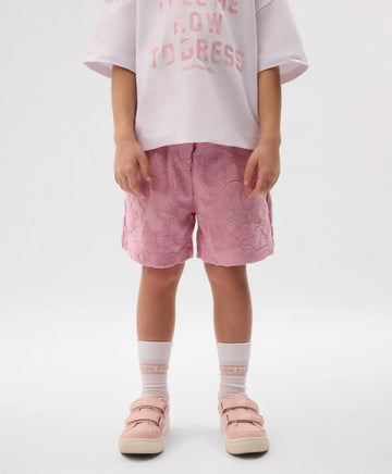 Шорти за момиче от хавлиен трикотаж розови Gulliver