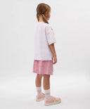 Шорти за момиче от хавлиен трикотаж розови Gulliver