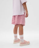 Шорти за момиче от хавлиен трикотаж розови Gulliver