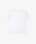 Тениска с къс ръкав за момче с принт бяла Gulliver