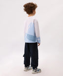 Лонгслив за момче с принт бял Gulliver