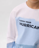 Лонгслив за момче с принт бял Gulliver