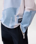 Лонгслив за момче с принт бял Gulliver