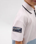 Поло с къс ръкав за момче с принт от пике бяло Gulliver