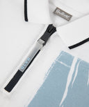 Поло с къс ръкав за момче с принт от пике бяло Gulliver