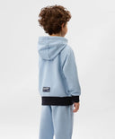 Разкопчаващ се суичър за момче с принт син Gulliver