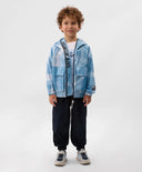 Яке с качулка за момче с принт син Gulliver