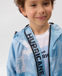 Яке с качулка за момче с принт син Gulliver