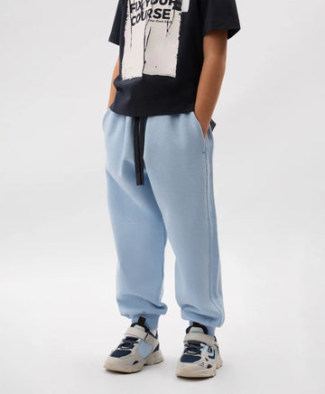 Джогър панталони за момче от футер син Gulliver