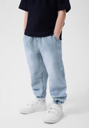 Дънков панталон тип джогър с басти от Gulliver