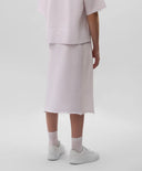 Детска бяла трикотажна пола със средна талия и рипсови вложки - Gulliver