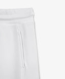 Детска бяла трикотажна пола със средна талия и рипсови вложки - Gulliver