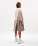 Жакет за момиче от мрежа кремав Gulliver