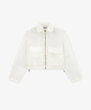 Жакет за момиче от мрежа кремав Gulliver