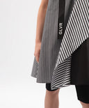 Детски текстилен сарафан с асиметрична кройка и едно открито рамо, комбиниран Gulliver