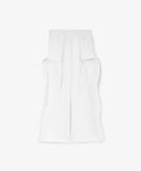 Панталони тип „труби“ за момиче от трико с подвижни детайли бели Gulliver