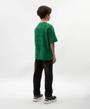 Тениска за момче с принт на гърба оверсайз зелена Gulliver