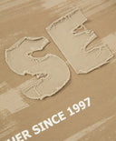 Лонгслив за момче с имитация на многослойност бежов Gulliver