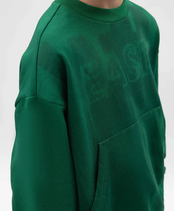 Суитшърт за момче с принт зелен Gulliver