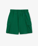 Шорти за момче от трико с карго джобове зелени Gulliver