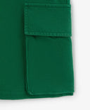 Шорти за момче от трико с карго джобове зелени Gulliver