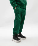 Джогър панталони за момче от трико зелени Gulliver