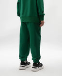 Джогър панталони за момче от трико зелени Gulliver