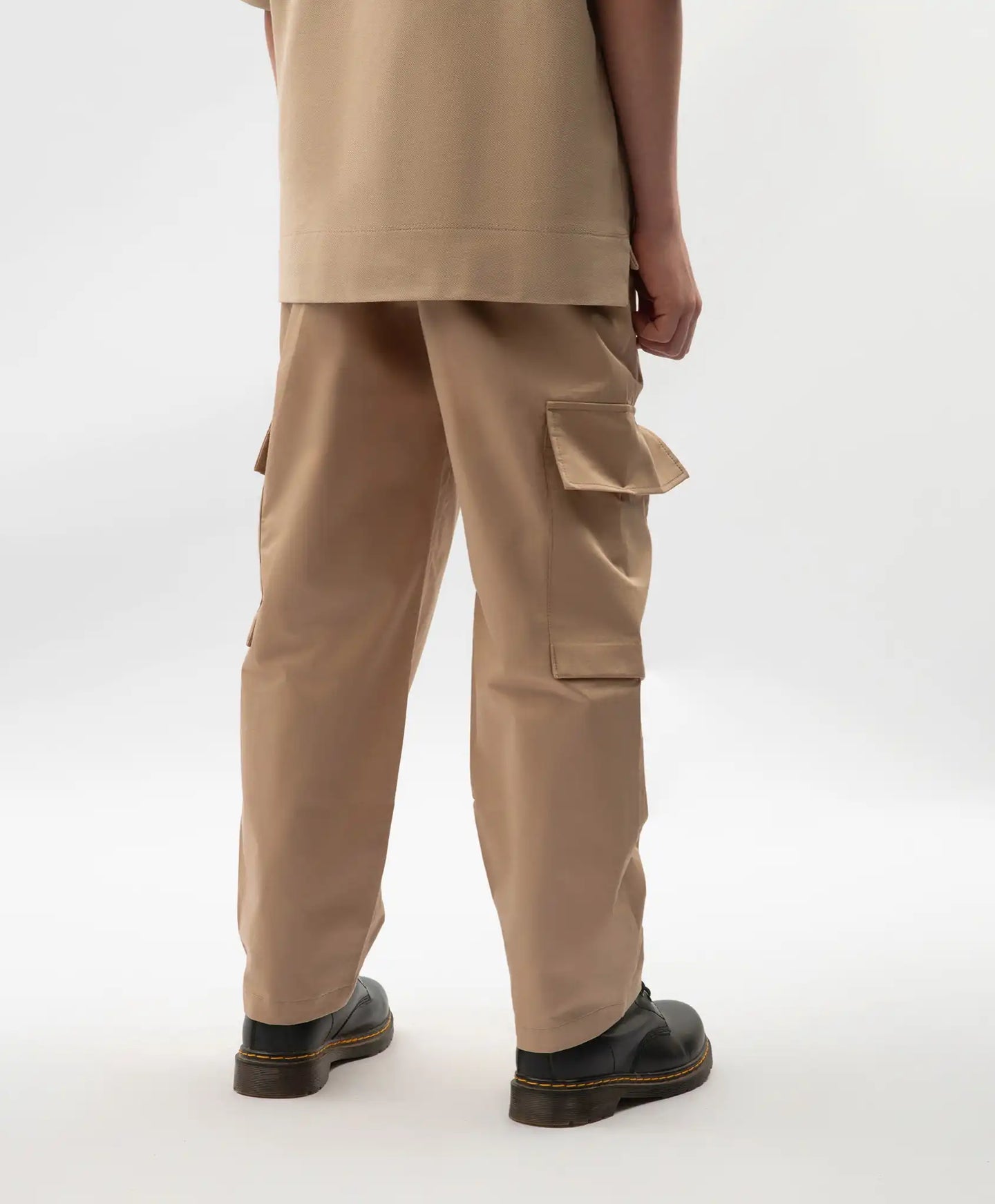 Текстилни панталони за момче с карго джобове бежови Gulliver