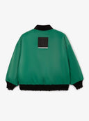 Утеплено яке-бомбер за момче от шушляк зелен Gulliver