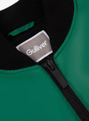 Утеплено яке-бомбер за момче от шушляк зелен Gulliver