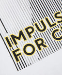 Тениска за момче с принт оверсайз бяла Gulliver