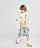 Лонгслив за момче млечнобял бял за МОМЧЕ основен изглед