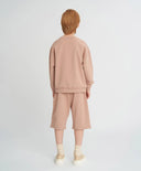 Удължени детски шорти с ластичен колан бежови Button Blue