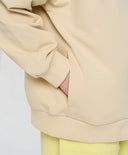 Детски бомбър оверсайз с принт млечнобял Button Blue