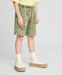 Шорти за момче зелени с ластичен колан Button Blue