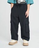 Детски карго джогъри черни с джобове Button Blue