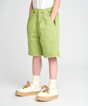 Шорти за момче зелени под коляното с ластичен колан Button Blue