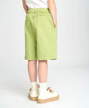 Шорти за момче зелени под коляното с ластичен колан Button Blue