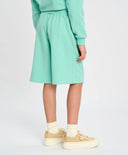 Базови детски прави шорти с ластичен колан зелени Button Blue