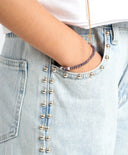 Дънки палацо за момиче сини Button Blue