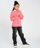 Скини дънки за момиче сиви с коси странични шевове Button Blue