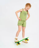 Топ за момиче зелен зелен за МОМИЧЕ основен изглед