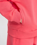 Бомбър оверсайз за момиче с копчета и принт коралов Button Blue