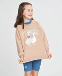 Суитшърт за момиче оверсайз за МОМИЧЕ основен изглед